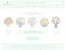 Tablet Screenshot of joansflorist.net